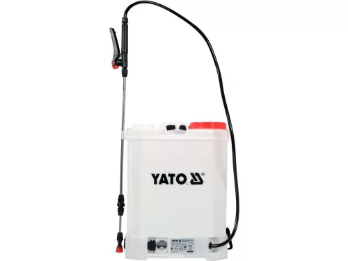Yato akkus és napelemes háti permetező 16 liter 12 V 8,0 Ah