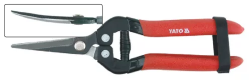 Yato metszőolló 180 mm (hajlított) gyümölcsszedésre, virágvágásra