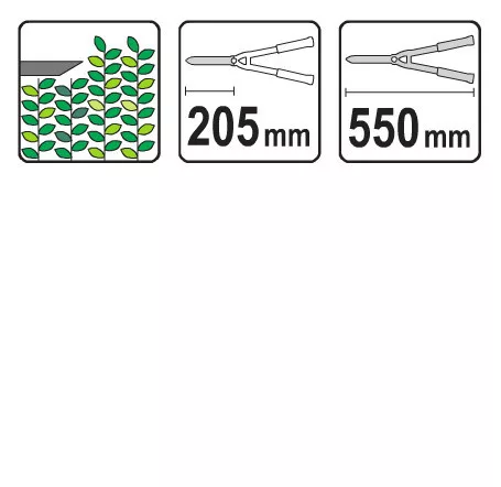 Yato sövényvágó olló 550 mm, erőszabályzóval