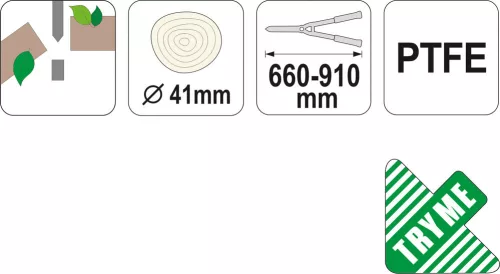 Yato ágvágó teleszkópos, 630-960 mm / 41 mm